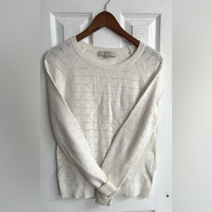 LOFT cream sweater